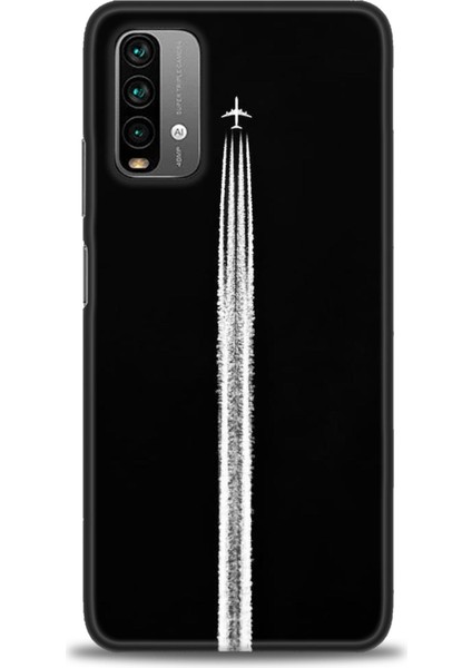 Xiaomi Redmi 9t Hd Baskılı Kılıf + Seramik Tam Kaplayan Ekran Koruyucu 387