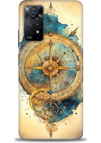Xiaomi Redmi Note 11 Pro 4g Hd Baskılı Kılıf + Seramik Tam Kaplayan Ekran Koruyucu 89