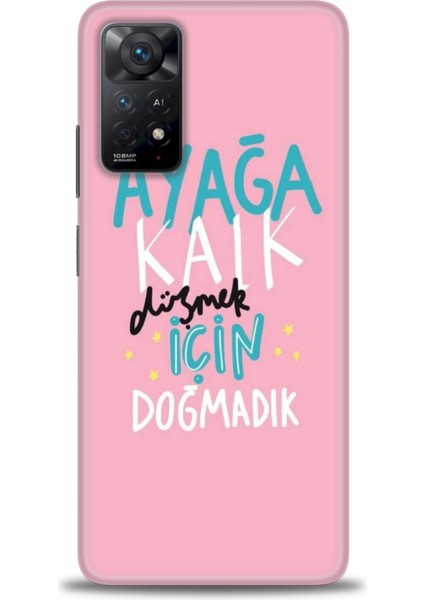Xiaomi Redmi Note 11 Pro 4g Hd Baskılı Kılıf + Seramik Tam Kaplayan Ekran Koruyucu 161