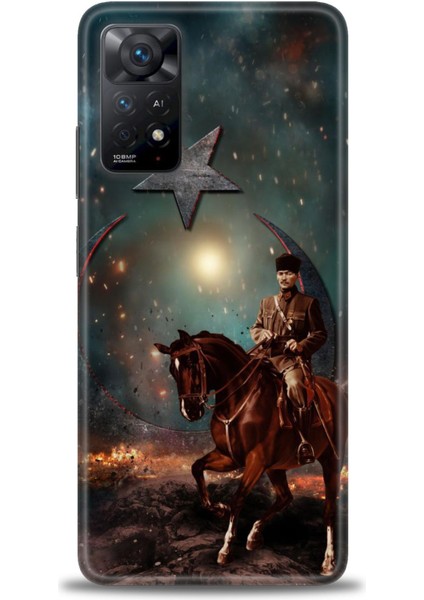 Xiaomi Redmi Note 11 Pro 4g Hd Baskılı Kılıf + Seramik Tam Kaplayan Ekran Koruyucu 25