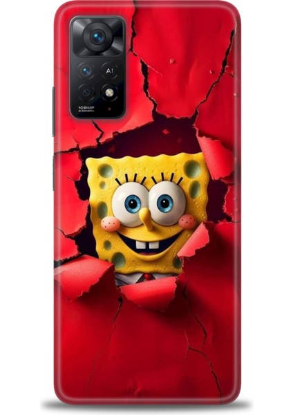 Xiaomi Redmi Note 11 Pro 4g Hd Baskılı Kılıf + Seramik Tam Kaplayan Ekran Koruyucu 458
