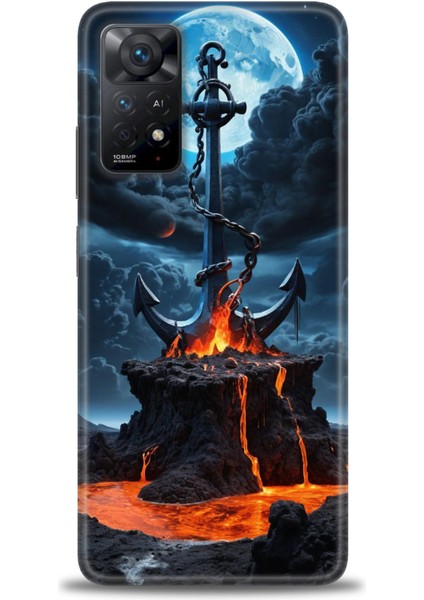 Xiaomi Redmi Note 11 Pro 4g Hd Baskılı Kılıf + Seramik Tam Kaplayan Ekran Koruyucu 240