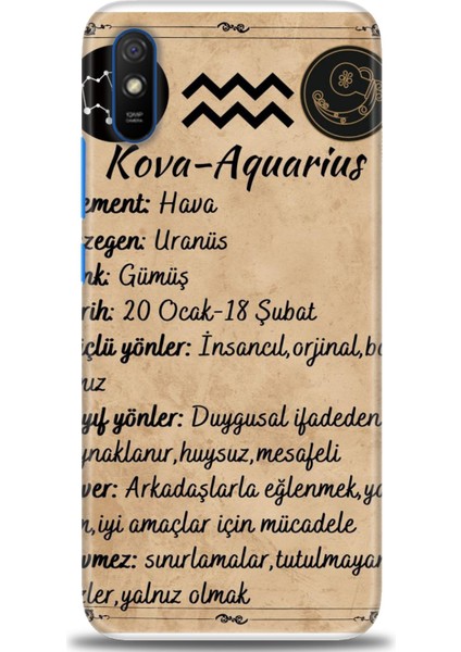 Xiaomi Redmi 9A Hd Baskılı Kılıf + Seramik Tam Kaplayan Ekran Koruyucu 476