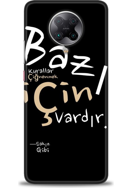 Xiaomi Redmi K30 Pro Hd Baskılı Kılıf + Seramik Tam Kaplayan Ekran Koruyucu 394