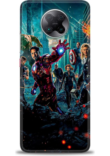 Xiaomi Redmi K30 Pro Hd Baskılı Kılıf + Seramik Tam Kaplayan Ekran Koruyucu 100