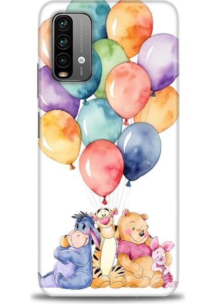 Xiaomi Redmi 9t Hd Baskılı Kılıf + Seramik Tam Kaplayan Ekran Koruyucu 60
