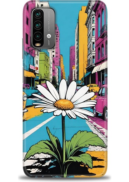 Xiaomi Redmi 9t Hd Baskılı Kılıf + Seramik Tam Kaplayan Ekran Koruyucu 443