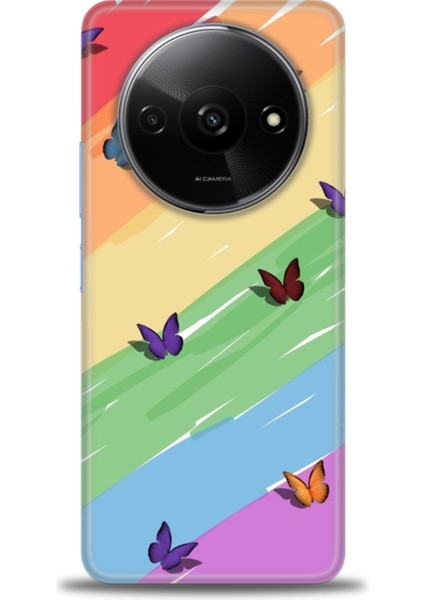 Xiaomi Redmi A3 4g 2024 Hd Baskılı Kılıf + Seramik Tam Kaplayan Ekran Koruyucu 420
