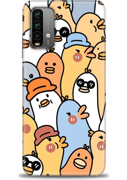 Xiaomi Redmi 9t Hd Baskılı Kılıf + Seramik Tam Kaplayan Ekran Koruyucu 497