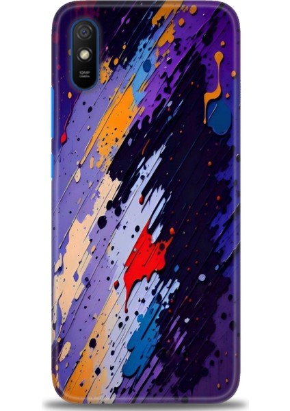 Xiaomi Redmi 9A Hd Baskılı Kılıf + Seramik Tam Kaplayan Ekran Koruyucu 436