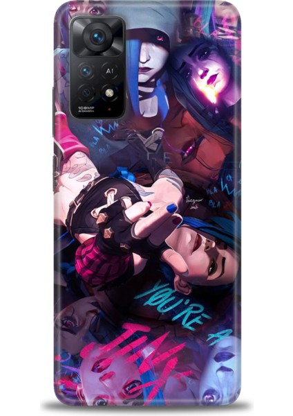 Xiaomi Redmi Note 11 Pro 4g Hd Baskılı Kılıf + Seramik Tam Kaplayan Ekran Koruyucu 278