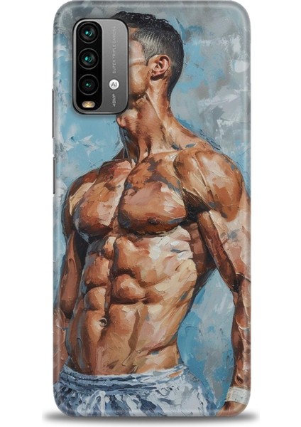 Xiaomi Redmi 9t Hd Baskılı Kılıf + Seramik Tam Kaplayan Ekran Koruyucu 4