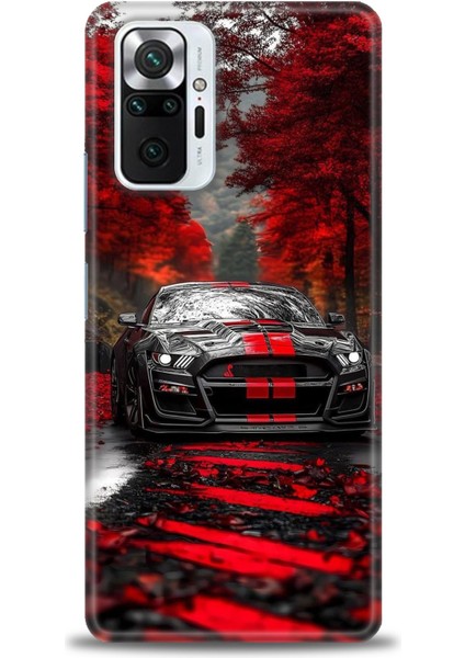Xiaomi Redmi Note 10 Pro Hd Baskılı Kılıf + Seramik Tam Kaplayan Ekran Koruyucu 490