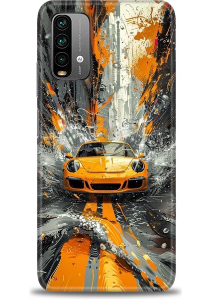 Xiaomi Redmi 9t Hd Baskılı Kılıf + Seramik Tam Kaplayan Ekran Koruyucu 101