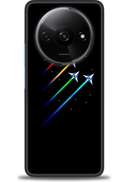 Xiaomi Redmi A3 4g 2024 Hd Baskılı Kılıf + Seramik Tam Kaplayan Ekran Koruyucu 389