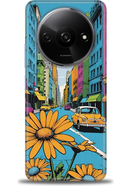 Xiaomi Redmi A3 4g 2024 Hd Baskılı Kılıf + Seramik Tam Kaplayan Ekran Koruyucu 449