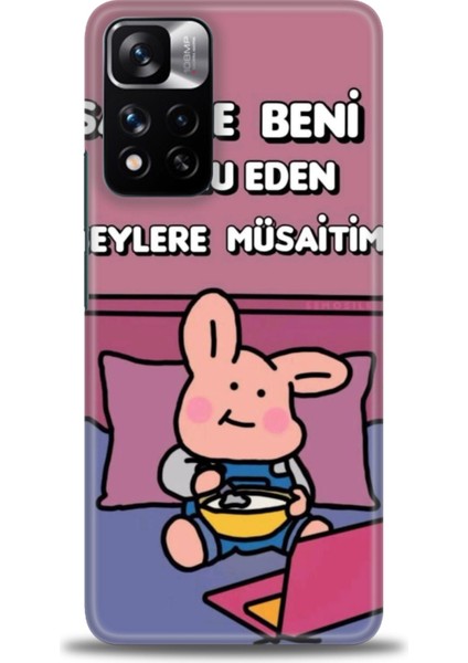 Xiaomi Redmi Note 11 Pro Plus Hd Baskılı Kılıf + Seramik Tam Kaplayan Ekran Koruyucu 166