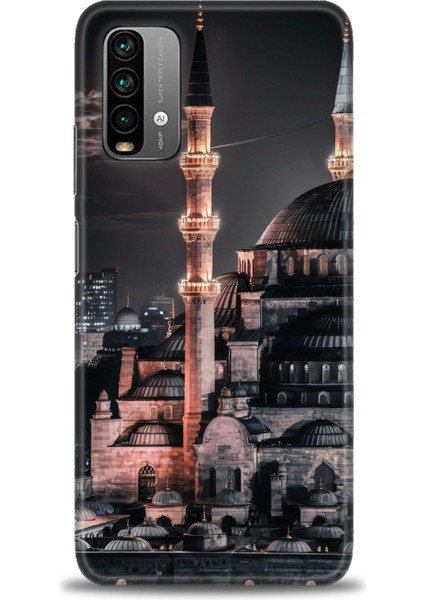 Xiaomi Redmi 9t Hd Baskılı Kılıf + Seramik Tam Kaplayan Ekran Koruyucu 230