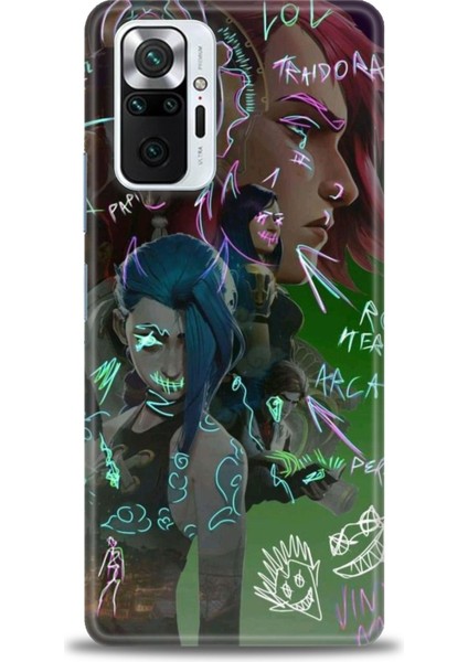 Xiaomi Redmi Note 10 Pro Hd Baskılı Kılıf + Seramik Tam Kaplayan Ekran Koruyucu 272