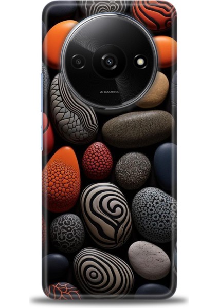 Xiaomi Redmi A3 4g 2024 Hd Baskılı Kılıf + Seramik Tam Kaplayan Ekran Koruyucu 344