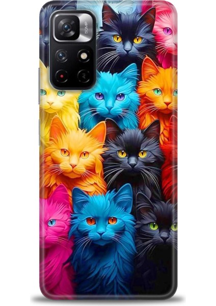 Xiaomi Redmi Note 11S Hd Baskılı Kılıf + Seramik Tam Kaplayan Ekran Koruyucu 70
