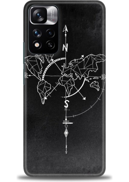 Xiaomi Redmi Note 11 Pro Plus Hd Baskılı Kılıf + Seramik Tam Kaplayan Ekran Koruyucu 87
