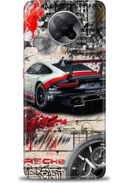 Xiaomi Redmi K30 Pro Hd Baskılı Kılıf + Seramik Tam Kaplayan Ekran Koruyucu 484