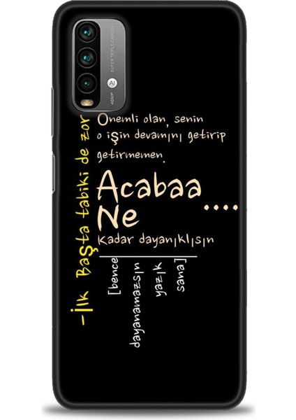 Xiaomi Redmi 9t Hd Baskılı Kılıf + Seramik Tam Kaplayan Ekran Koruyucu 393