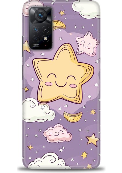 Xiaomi Redmi Note 11 Pro 4g Hd Baskılı Kılıf + Seramik Tam Kaplayan Ekran Koruyucu 309