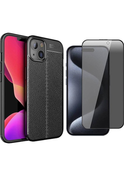 Apple iPhone 14 Kılıf Zore Niss Silikon Kapak + Hayalet Ekran Koruyucu