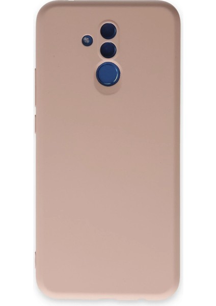 Huawei Mate 20 Lite Kılıf Nano Içi Kadife Silikon - Pudra Zrnet