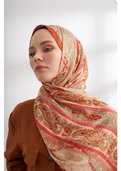 Ithal Vual Nuit Desen Şal 04463-CAMEL Orange fiyatları