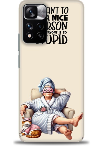 Xiaomi Redmi Note 11 Pro Plus Hd Baskılı Kılıf + Seramik Tam Kaplayan Ekran Koruyucu 45