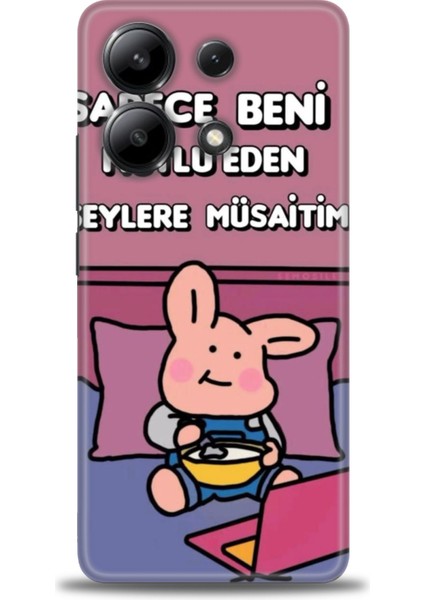 Xiaomi Redmi Note 13 4g Hd Baskılı Kılıf + Seramik Tam Kaplayan Ekran Koruyucu 166