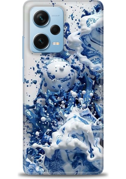 Xiaomi Redmi Note 12 Pro Plus Hd Baskılı Kılıf + Seramik Tam Kaplayan Ekran Koruyucu 327