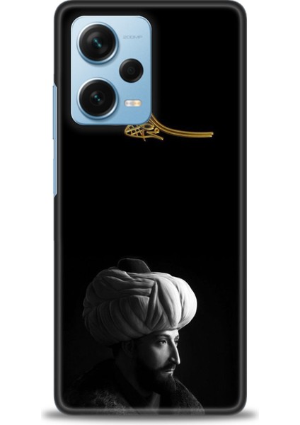 Xiaomi Redmi Note 12 Pro Plus Hd Baskılı Kılıf + Seramik Tam Kaplayan Ekran Koruyucu 465