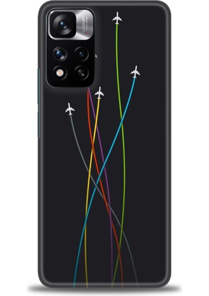 Xiaomi Redmi Note 11 Pro Plus Hd Baskılı Kılıf + Seramik Tam Kaplayan Ekran Koruyucu 385