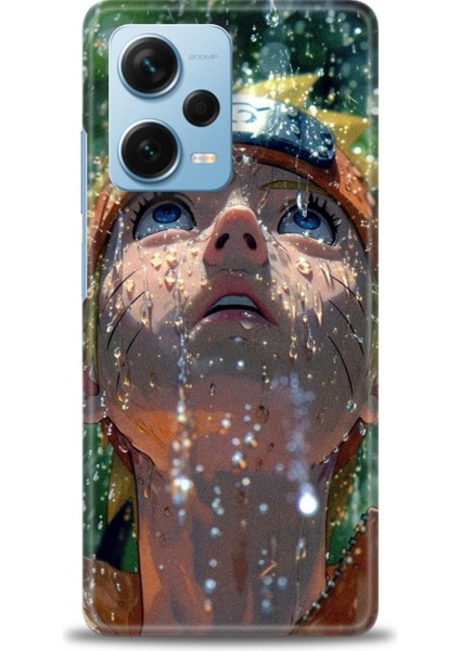 Xiaomi Redmi Note 12 Pro Plus Hd Baskılı Kılıf + Seramik Tam Kaplayan Ekran Koruyucu 258