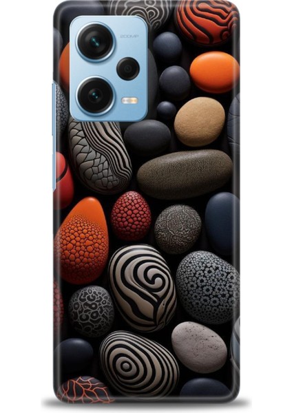 Xiaomi Redmi Note 12 Pro Plus Hd Baskılı Kılıf + Seramik Tam Kaplayan Ekran Koruyucu 344