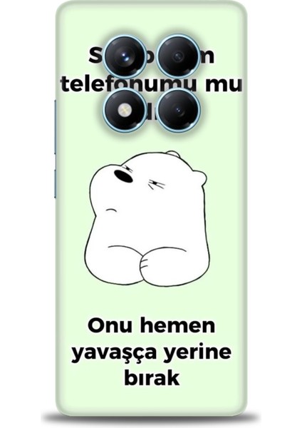 Xiaomi Redmi Note 14 Pro 4g Hd Baskılı Kılıf + Seramik Tam Kaplayan Ekran Koruyucu 155