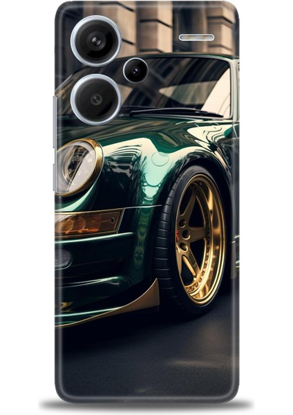 Xiaomi Redmi Note 13 Pro Plus Hd Baskılı Kılıf + Seramik Tam Kaplayan Ekran Koruyucu 486