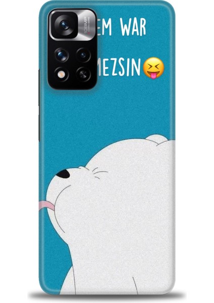 Xiaomi Redmi Note 11 Pro Plus Hd Baskılı Kılıf + Seramik Tam Kaplayan Ekran Koruyucu 152