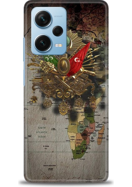 Xiaomi Redmi Note 12 Pro Plus Hd Baskılı Kılıf + Seramik Tam Kaplayan Ekran Koruyucu 467