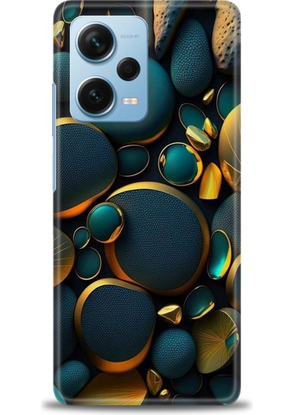 Xiaomi Redmi Note 12 Pro Plus Hd Baskılı Kılıf + Seramik Tam Kaplayan Ekran Koruyucu 345