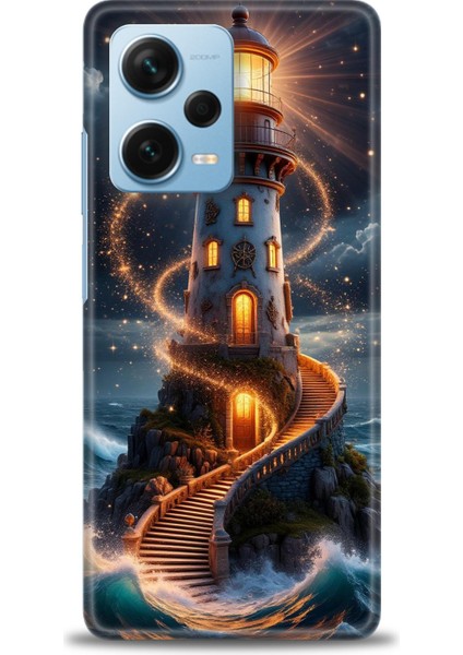 Xiaomi Redmi Note 12 Pro Plus Hd Baskılı Kılıf + Seramik Tam Kaplayan Ekran Koruyucu 232