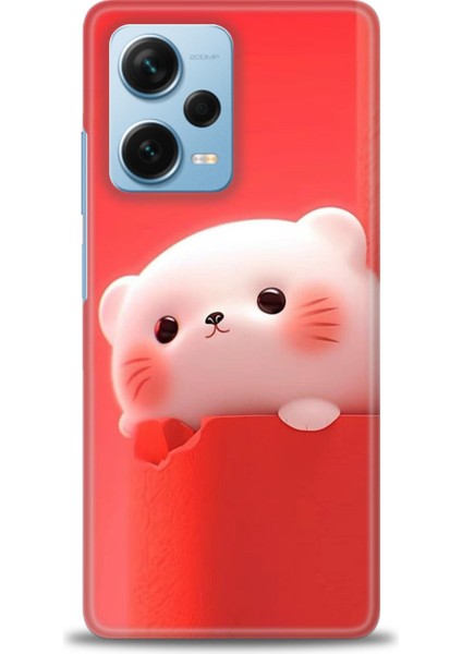 Xiaomi Redmi Note 12 Pro Plus Hd Baskılı Kılıf + Seramik Tam Kaplayan Ekran Koruyucu 75