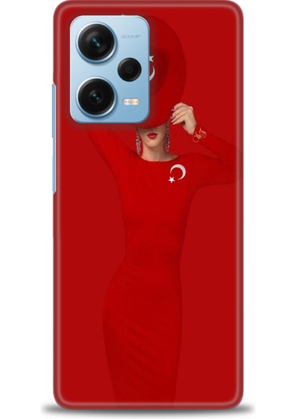 Xiaomi Redmi Note 12 Pro Plus Hd Baskılı Kılıf + Seramik Tam Kaplayan Ekran Koruyucu 241