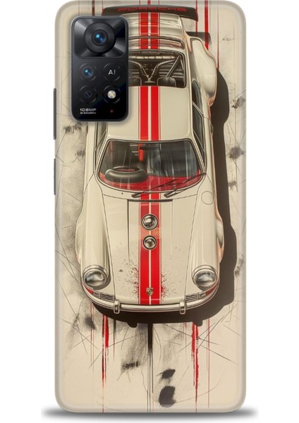 Xiaomi Redmi Note 11 Pro 4g Hd Baskılı Kılıf + Seramik Tam Kaplayan Ekran Koruyucu 485