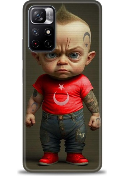 Xiaomi Redmi Note 12S Hd Baskılı Kılıf + Seramik Tam Kaplayan Ekran Koruyucu 244