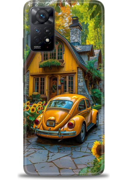Xiaomi Redmi Note 11 Pro 4g Hd Baskılı Kılıf + Seramik Tam Kaplayan Ekran Koruyucu 110